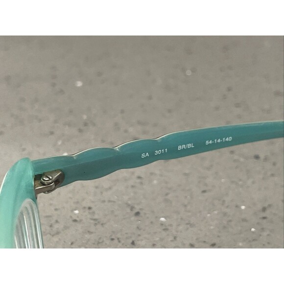 Salsa SA 3011 BR/BL Eyeglasses Frames ONLY Brown cat eye round 54-14-140 - Picture 7 of 13